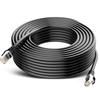 Outdoor Waterproof Extended Network Cable Wires for POE IP Camera 0.52mm Copper Clad Aluminum 100Mbps Gold-plated Contacts 10m 20m 30m 40m 50m