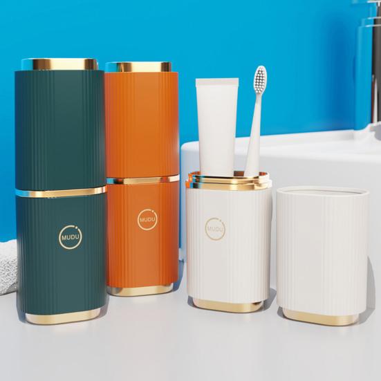 Пыленепроницаемый футляр для хранения зубных щеток с крышкой из АБС-пластика, удобный футляр для зубной щетки, аксессуары для ванной комнаты