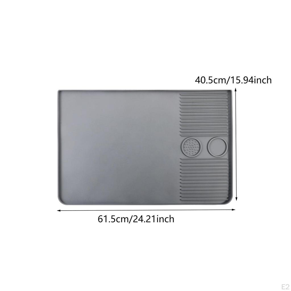 Силиконовый коврик для кофейной станции, нескользящий дизайн для использования в баре на кухне