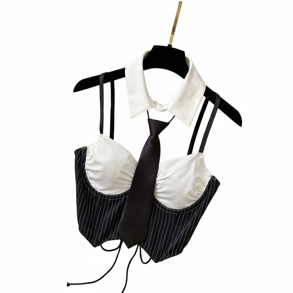 Hollow Out Crop Vest Spaghetti Strap Crop Top Vest Sexy Outerwear Vest Summer Season