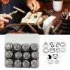 Pack of 12 Jewelry Detailing Chisels Set Metal Stamping Tool Jewelry Chisels Jewelry Pattern Carving Tool for Rings