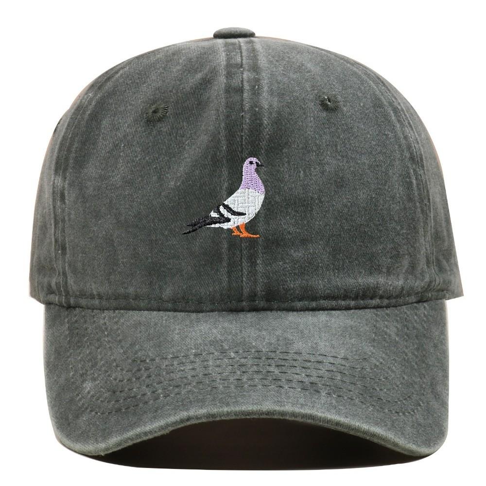 Pigeon Embroidery Pattern Baseball Cap Casual Sunscreen Hats Fashion Baseball Hats All Seasons