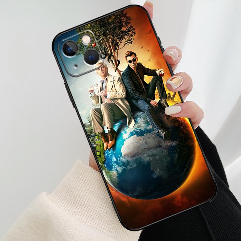 Чехол 'Благие Знамения' Для iPhone 12 11 13 14 15 16 Pro Max Mini Чехол Для iPhone XR X XS Max Plus Чехол Для Телефона