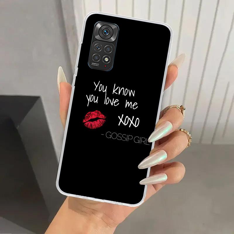 Чехол для телефона Сплетница для Xiaomi Redmi Note 15 14 14S 13 12S 12 Pro 11S 11 Plus 11T 11E 10S Мягкий чехол-накладка с принтом Redmi Note 1