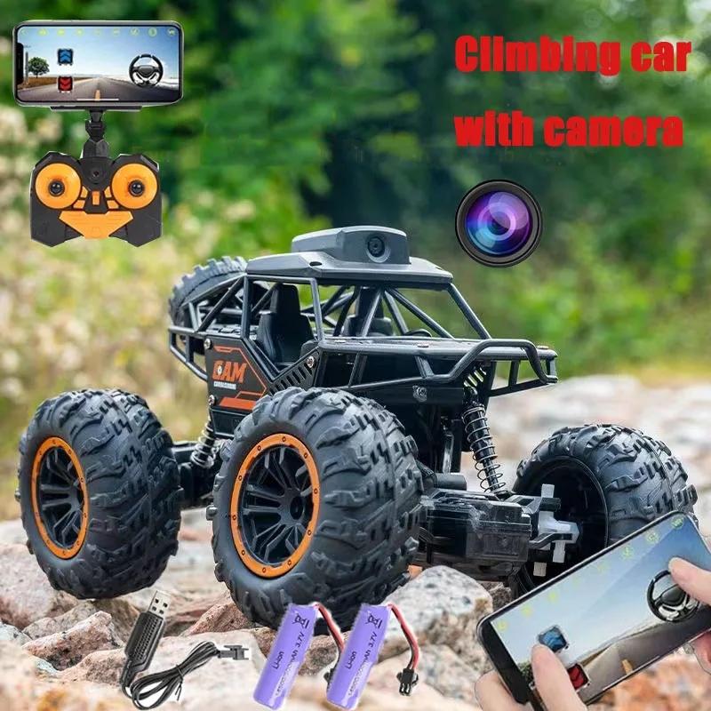 2024 2.4G 1/18 автоматическая фотокамера Follow Me Alloy Rock Crawler Truck пульт дистанционного управления мини-автомобиль RC с WIFI 720P HD камера автомобиль для взрослых и детей подарок игрушки