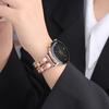 20 мм 22 мм Ремешок для Samsung Galaxy Watch 4/classic/5/6/7/FE/active 2 Кожаный+Металлический звеньевой браслет correa watch 5 Pro 45 мм Ремешок