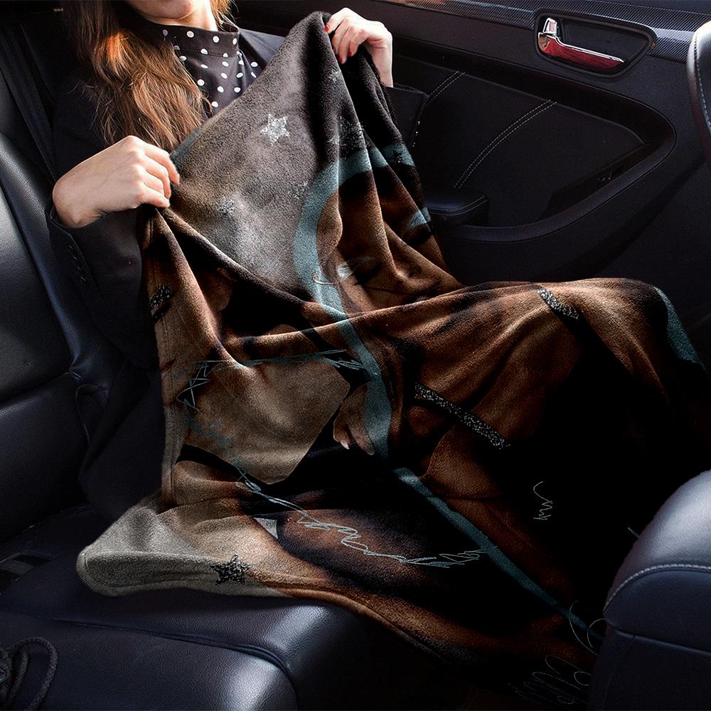 Starry Night Ballerinas Blanket Soft Throw Blanket For Home Bedroom Bed Sofa Travel Office Solid Christmas Blanket
