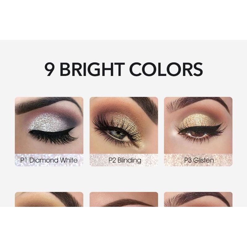 IMAGIC - Рассыпчатые пигментные тени для век - 9 цветов