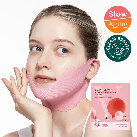 ROUND LAB Camellia Deep Collagen V Lifting Gel Mask (4 Sheets)
