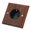 Настенная розетка черный орех стандартный ретро электрический настенный выключатель света розетка плата 16А