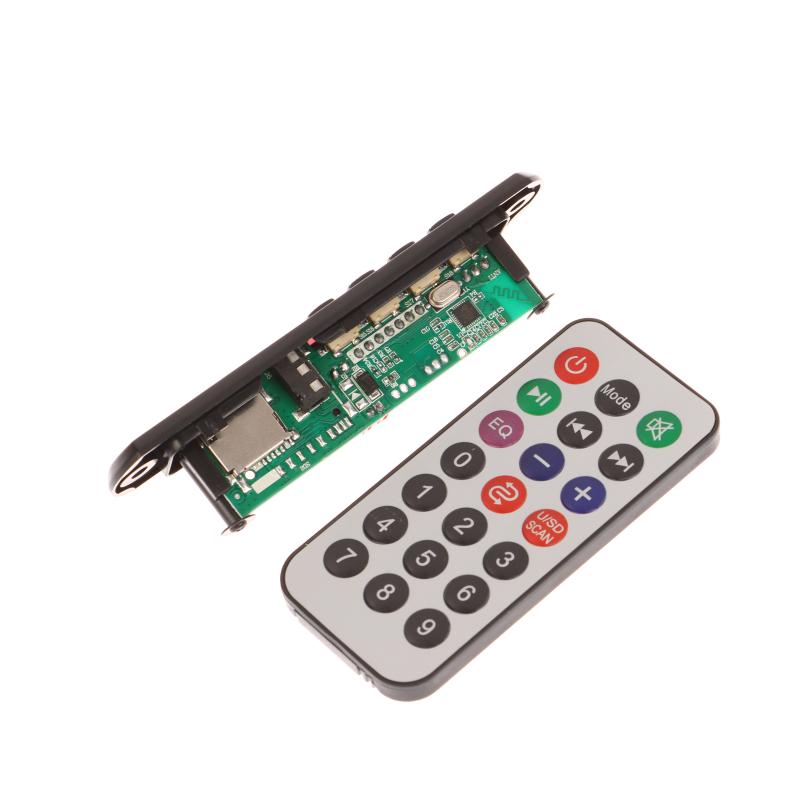 1 Комплект 12 В Беспроводной Bluetooth 5.0 120 Вт Усилитель MP3-плеер Плата декодера Автомобильная аудиосистема USB TF FM Радио Запись Звонок Для динамика