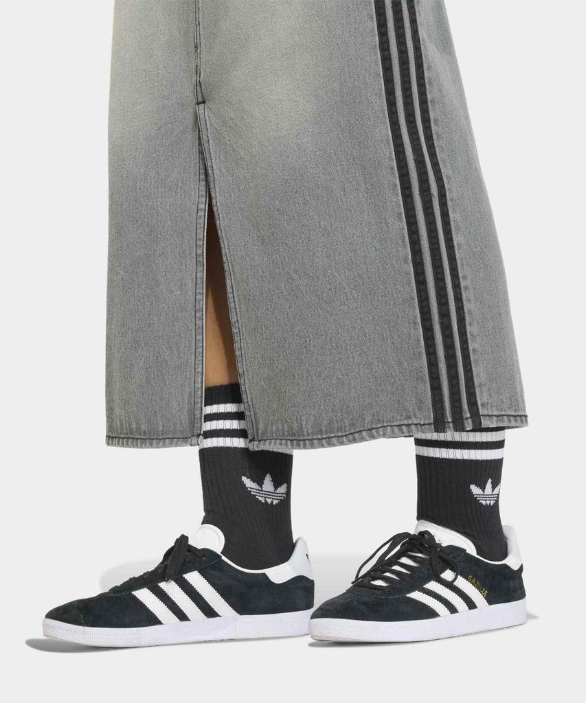 Джинсовая юбка-карандаш Adidas с тремя полосками - Выцветший серый деним / Kd2929
