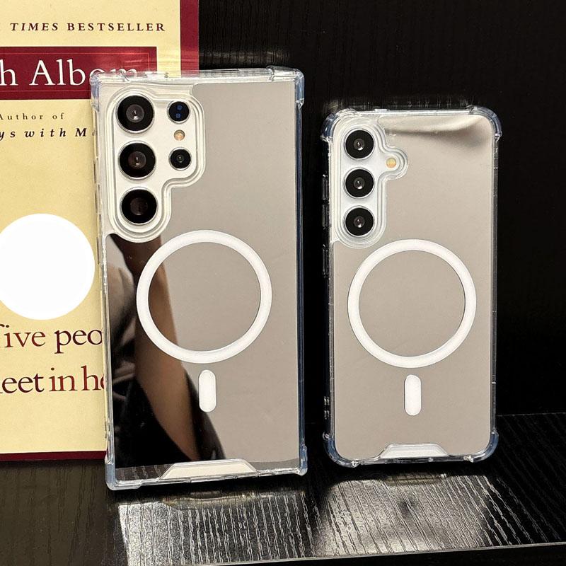 Mirror Phone Cases For Samsung Galaxy S26 S25 Ultra S24 S23 S22 Note20 A52 A53 A54 A55 A56 A16 Shockproof Back Cover
