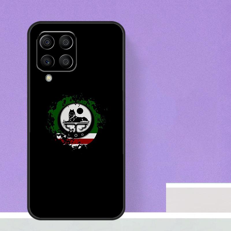 Чеченский флаг Чеченский волк для Samsung Galaxy M15 M55 M13 M33 M53 M21 M31 M51 M30s M20 M14 M34 M54 M12 M32 M52 чехол
