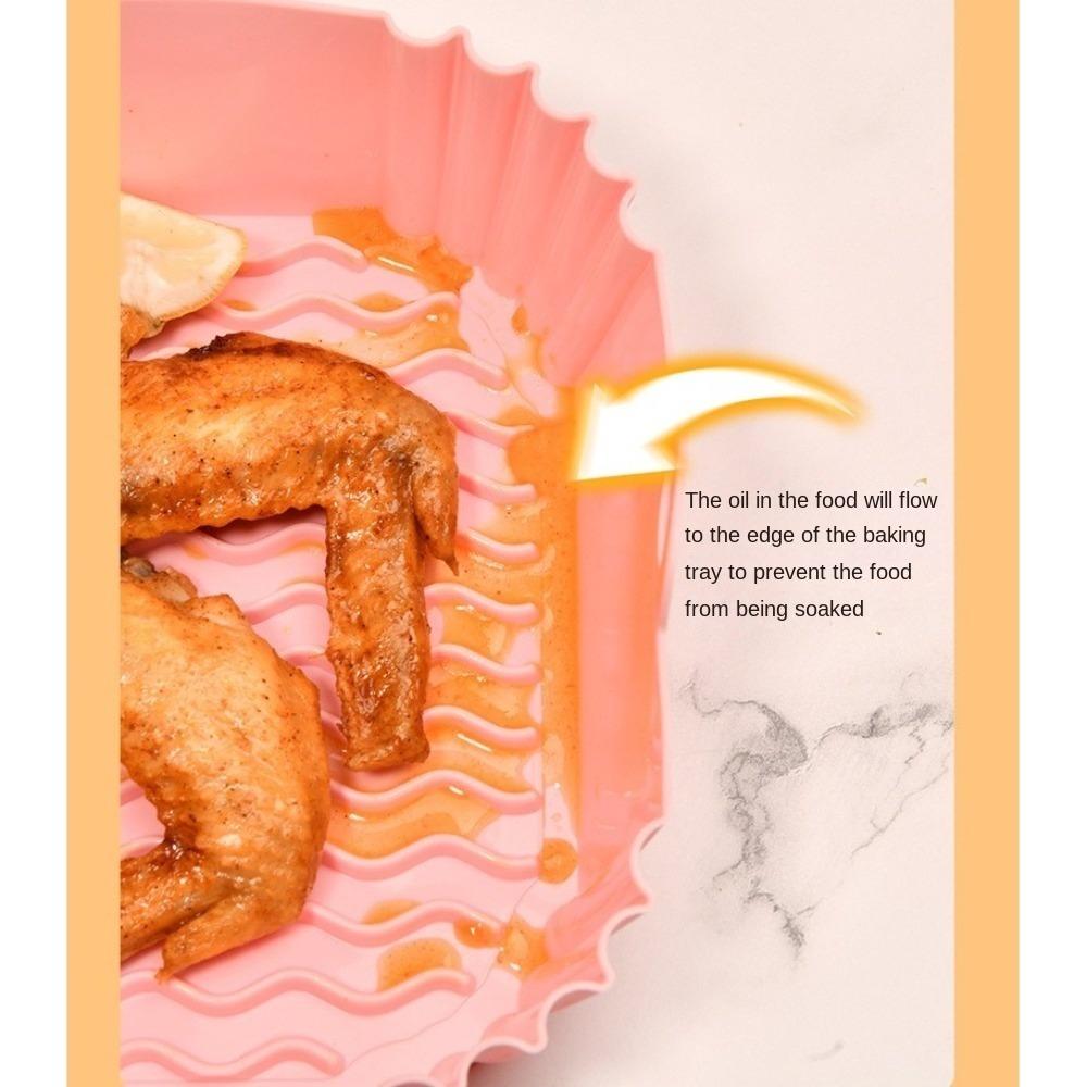 Мягкие силиконовые вкладыши для аэрофритюрницы, вкладыши для форм, корзина для выпечки, новая тарелка для пиццы для аэрофритюрницы