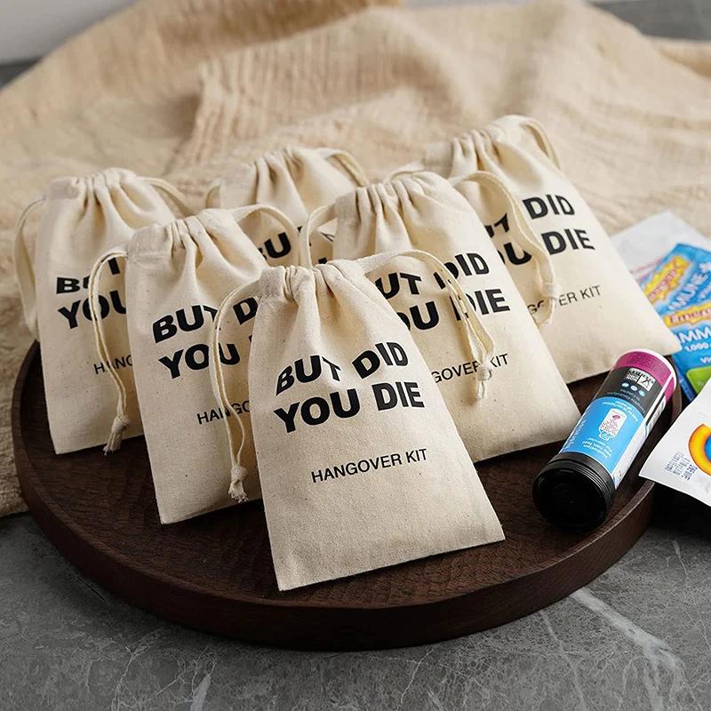 5pcs Hangover Kit Bags Bachelorette Hen Party Bridal Shower Wedding Engagement 16th 18th 21st 30th 40th 50th 60th Birthday Gift