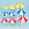 Miniature Beach Sun Umbrella Figurines DIY Crafts Fairy Garden Doll Accessories Micro Landscape Decoration Home Decor