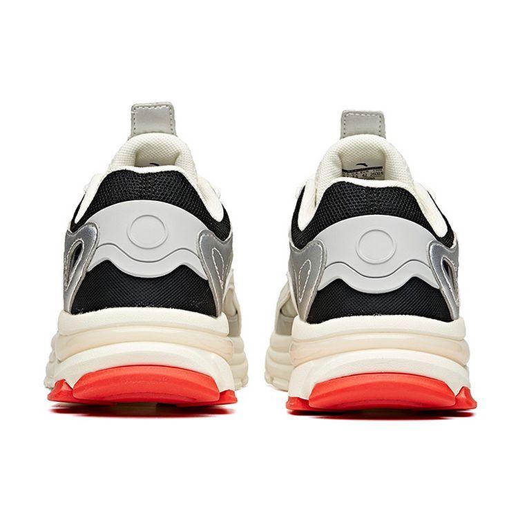 Anta Low Top Dad Shoes Men Sneakers White Black Silver 112038899-1