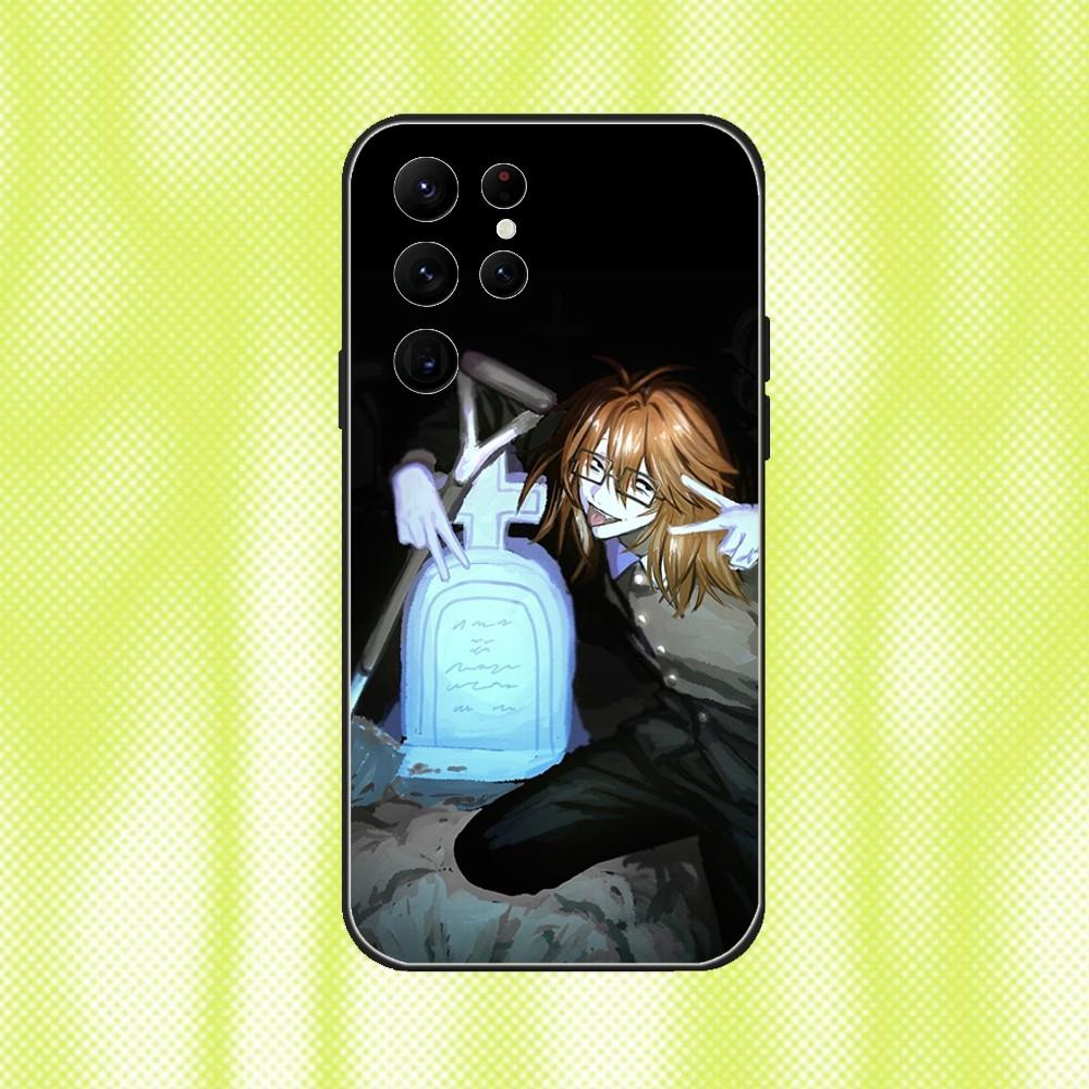 Чехол для телефона Ranfren Randal Satoru для Samsung S 25,24,23,22,30,21,10,9,Ultra,Plus,Lite,FE,4,5G Черный Мягкий чехол