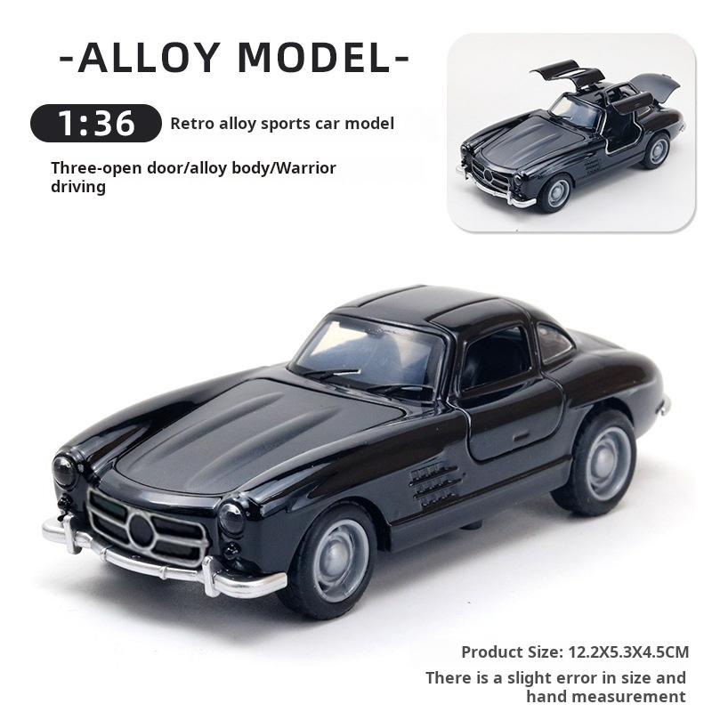 Mercedes Classic Car Alloy Car Diecast Модель игрушечной машины с центральным управлением Украшения для детей Игрушка в подарок