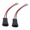 2Pcs Socket Wires Male Adapter Headlight Copper Wiring Harness 12V for H11 H8 880 890 Bulb