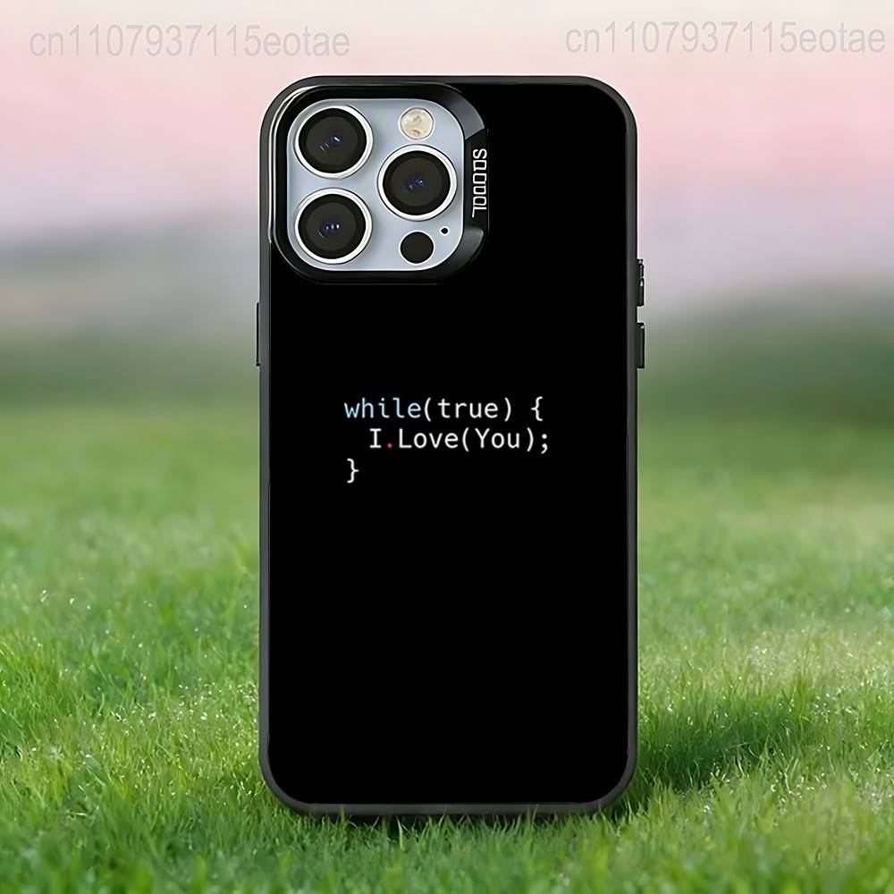 Programming Languages Coders Phone Case For iPhone 17,16,15,14,13,12,11,Pro,Max,Plus,E,Air,Mini Anti Fall Black Bumper