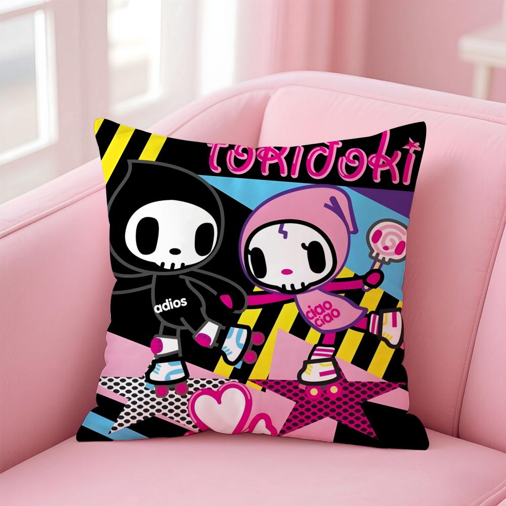 Чехол для подушки T-Tokidoki для дома и автомобиля, многоцелевой чехол для подушки - Двусторонний, Мягкий и прочный для ежедневного использования