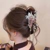 Hair Clip Butterfly Flower Wisteria Glass Hairpin Flower Beads Tassel Hair Claw Multi-functional Styling Hair Accessories