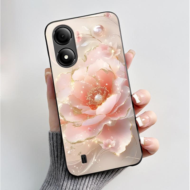 Чехол с принтом для ZTE Blade A33S A34, мягкий силиконовый черный корпус для ZTE Blade A31 Plus, чехол, милый цветочный мультяшный корпус