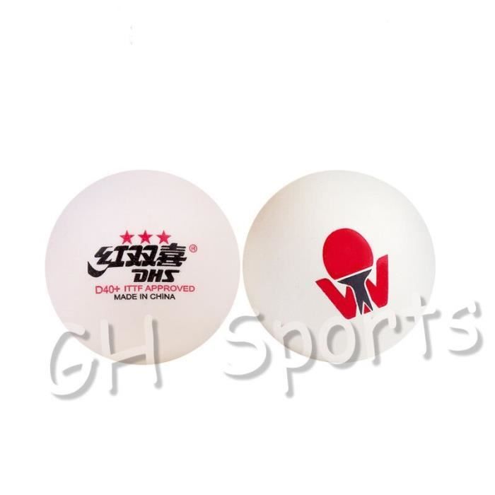 2020 nouveau DHS DJ40 + 3 étoiles balle de Tennis de Table pour les jeux olympiques de TOKYO ITTF BUSAN World Tour [84CE459]