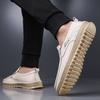 Новый стиль business casual кожаная обувь с мягкой подошвой из коровьей кожи - цельные слипоны повседневные папины туфли легкая мужская обувь