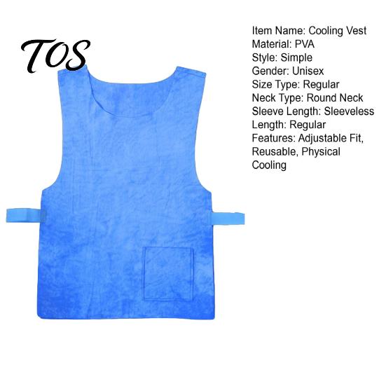 Reusable Cooling Garment for Men And Women Unisex Vest, Adjustable Jacket, Cold Tank Lightweight Gear Adults Top Cycling, Running Outdoor Sports