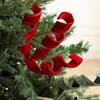 Бархатные спиральные рождественские стебли Красные Белые Зеленые Спиральные рождественские елочные пики DIY Поделки для венка Камины Наполнитель для вазы Праздничное украшение
