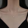 999 Sterling Silver Necklace Light Luxury Minority Ins Wheat Clavicle Chain
