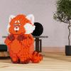 Turning Red Micro Building Blocks DIY Mei Lesser Panda Model Diamond Brick Figures Kid Toys For Christmas Gift