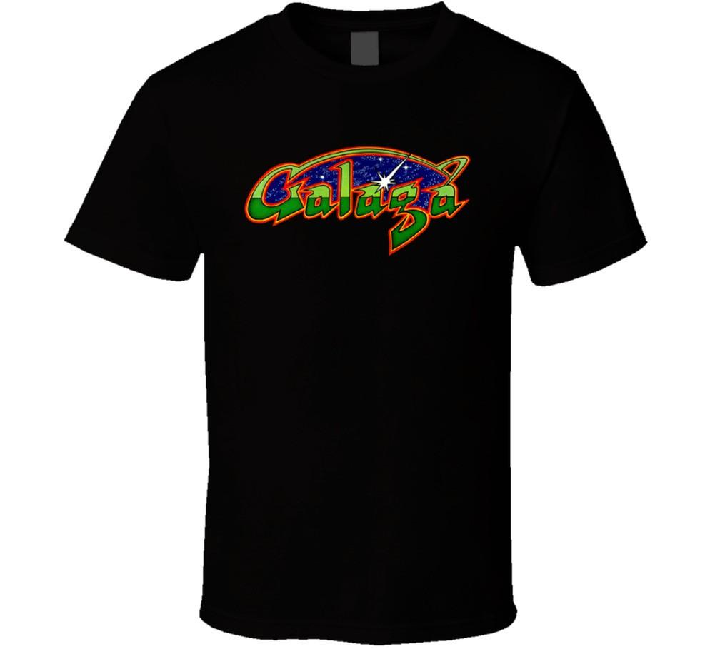 Galaga Video Game Arcade Logo T Shirt Mens Womens Tees Top
