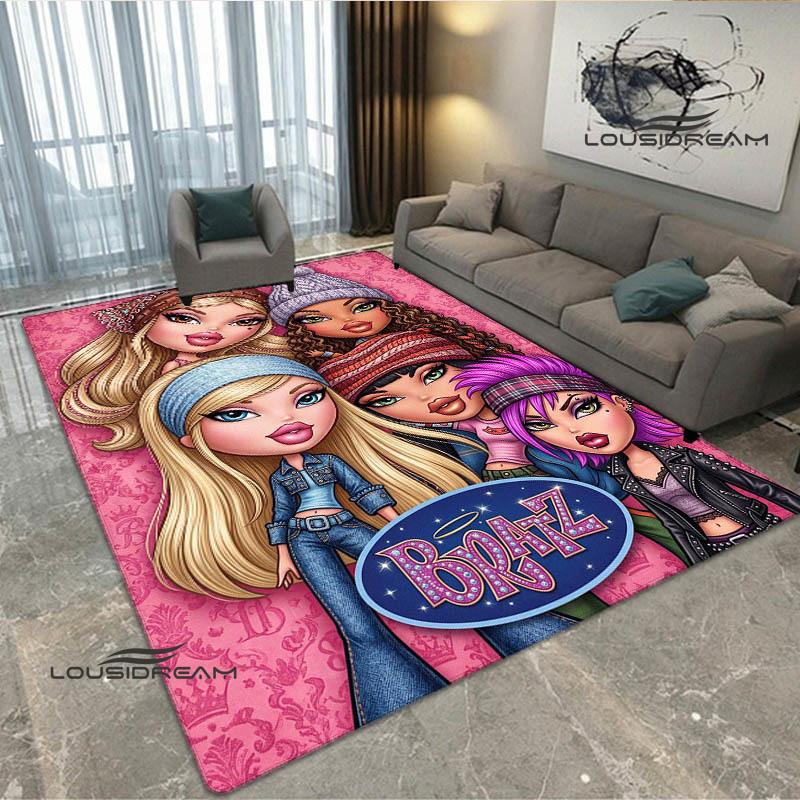 Ковер с принтом Bratz в стиле каваи Нескользящий ковер уличные ковры ковер для зоны декор ковра для спальни подарок на день рождения