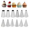 Stainless Steel Mont Blanc Pastry Tips, Set of 12, Round Tips, for DIY Cake Decoration, Baking, and Confectionery
