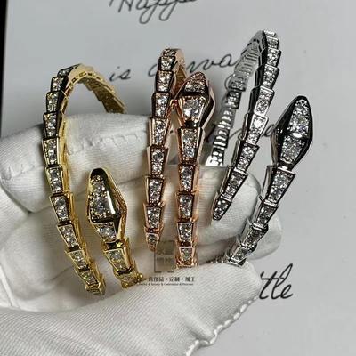 Элегантный и модный браслет, открытый браслет в форме змеи, подарок для мамы