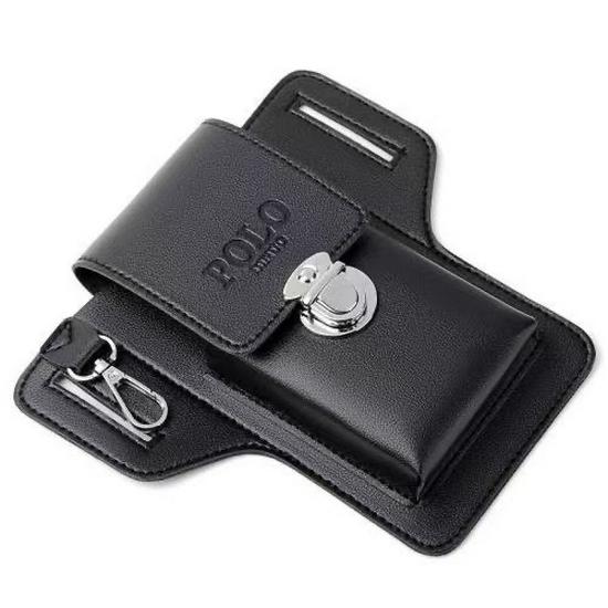 Мужская двухслойная водонепроницаемая поясная сумка и сумка для телефона