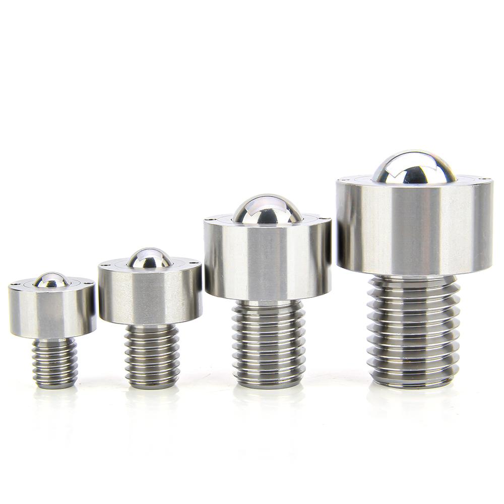 High Presision Thread M10/12/16/20 Ball Rollers Ball Stainless Steel Ball Transfer Unit Wheel Roller Plungers Ball