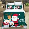 Рождественский комплект постельного белья пододеяльник одеяло наволочка постельное белье 3D Queen King Double Full Twin Single 3PCS 2PCS спальня