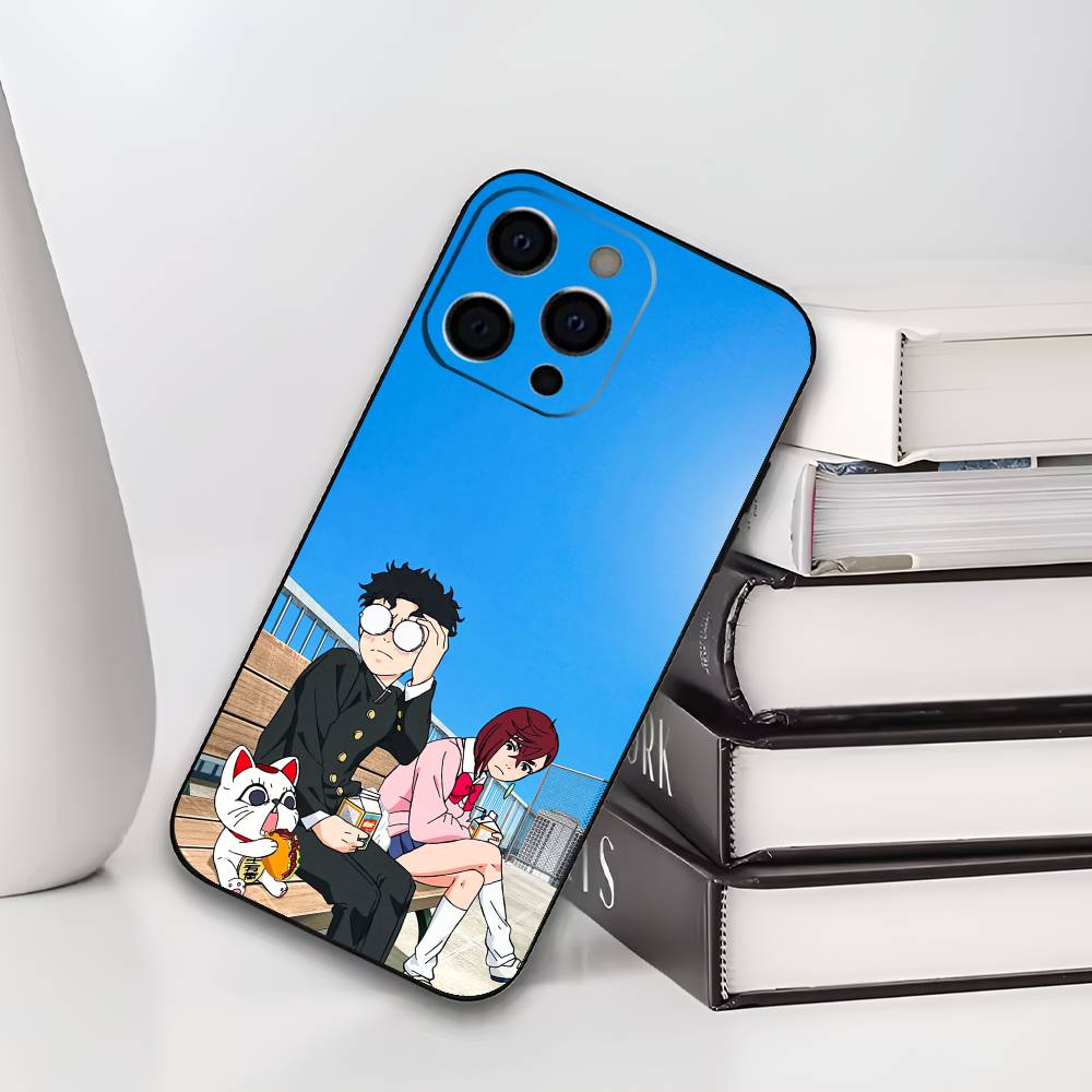 Чехол для телефона с аниме D-Dandadan для iPhone 17,16,15,14,13,12,11 Plus,Pro Max,XS, Мягкий черный чехол