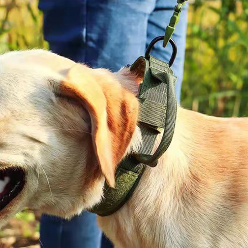 Large Dog Collar Dog Harness And Leash Set Pet Training Vest Tactical German Shepherd K9 Harnesses For All Sizes Dogs