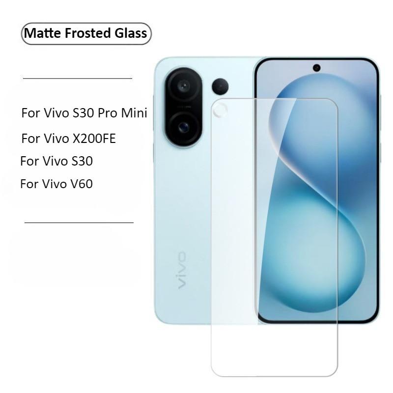 Для Vivo X200FE V60 S30 Pro Mini Прозрачное Матовое Матовое Защитное стекло с защитой от шпионажа Для Vivo x200fe v60 s30 s30pro mini Металлическое кольцо Пленка для объектива камеры