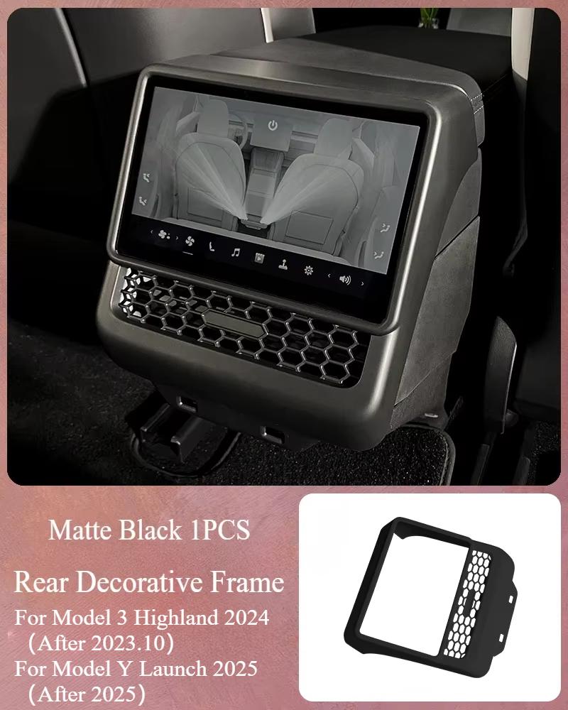 Защитная накладка на задний воздуховод для Tesla Model 3 Highland Model Y Juniper 2025 Задняя защита от пинков Рамка заднего воздуховода