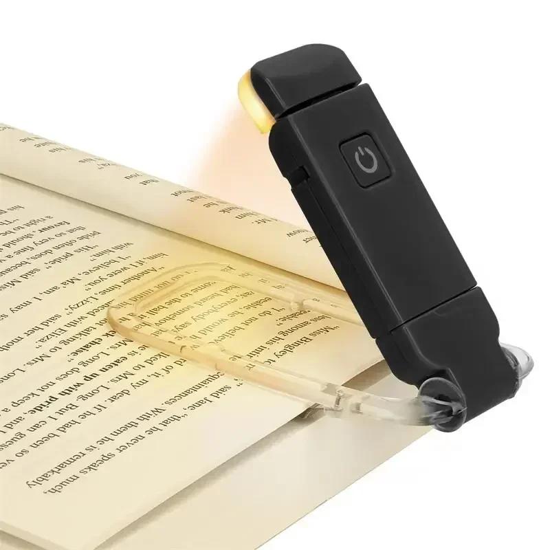 Lamp Book Lights Led Clip-on Desk Portable Indoor Bookmark Usb Rechargeable Table Reading Lighting. Light Night