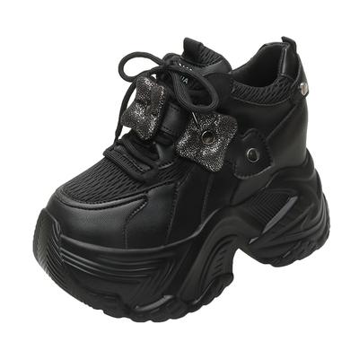 Мода 10 см Женские Повседневные Кроссовки на Платформе Высокий Каблук Новая Весна Спортивная Вулканизированная Обувь Милые Кроссовки Массивные Кроссовки Zapatos Mujer