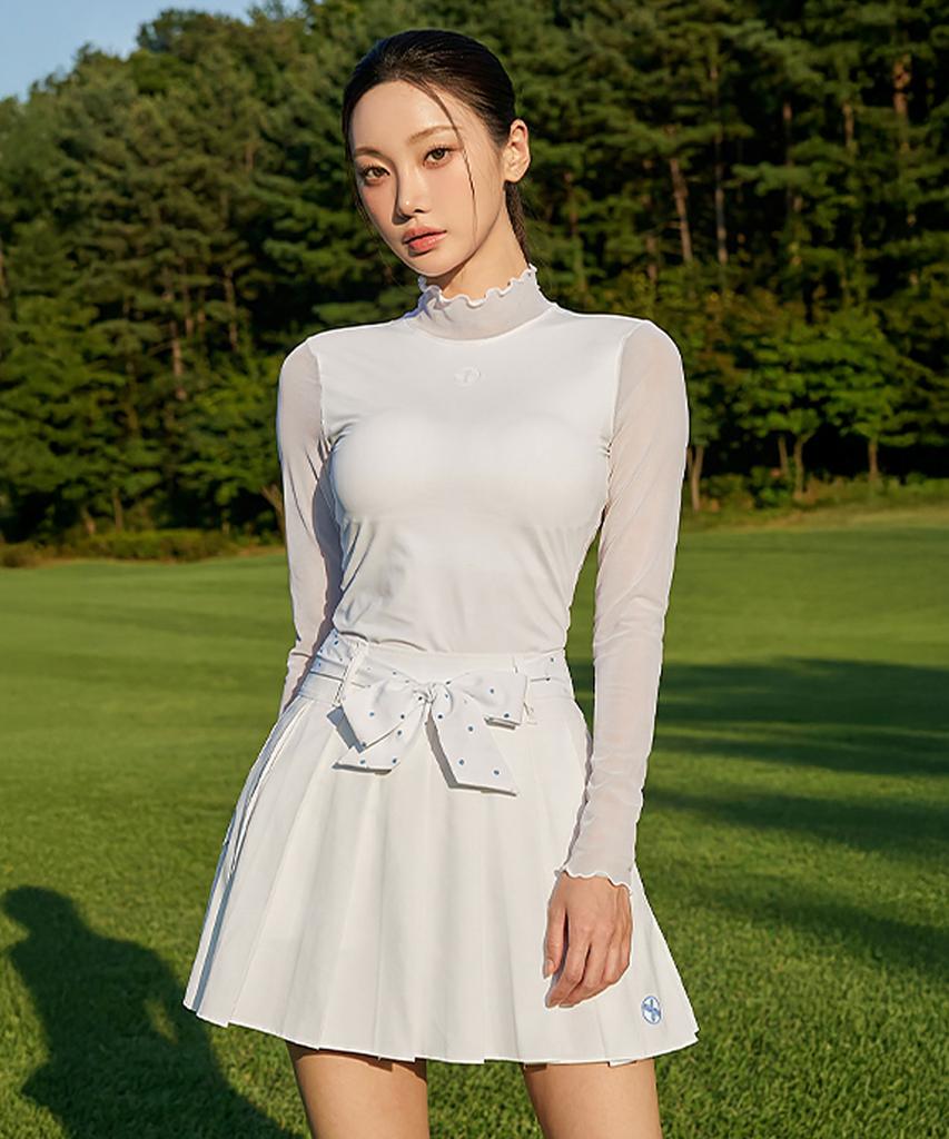 XEXYMIX Ruffle Mock Neck Padded Base Layer Xfl1Tu1204