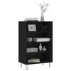 VidaXL Buffet haut noir 57x35x90 cm bois d'ingénierie 827229